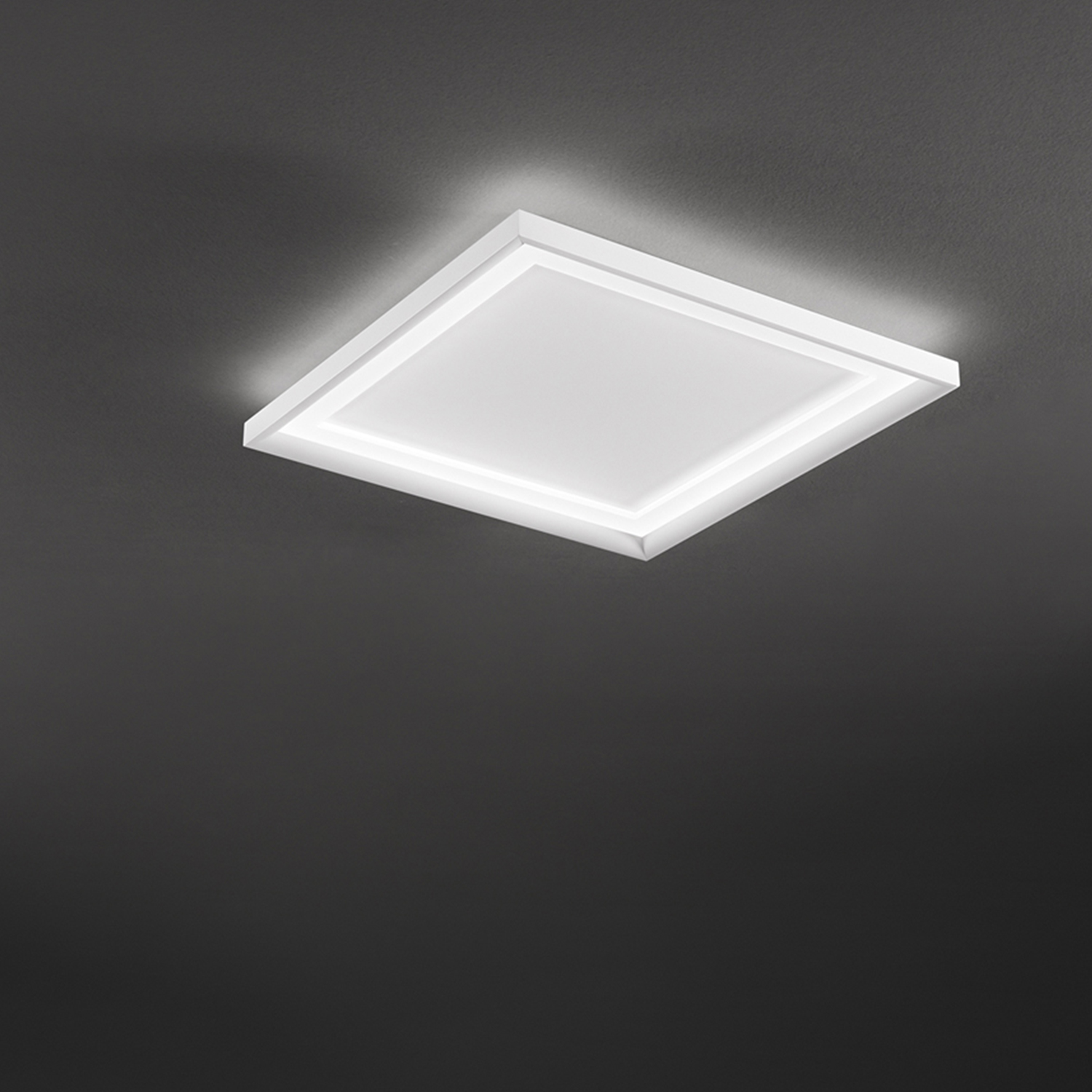 Plafoniera Moderna Panel Metallo Bianco Led 40W 3000K Ip20