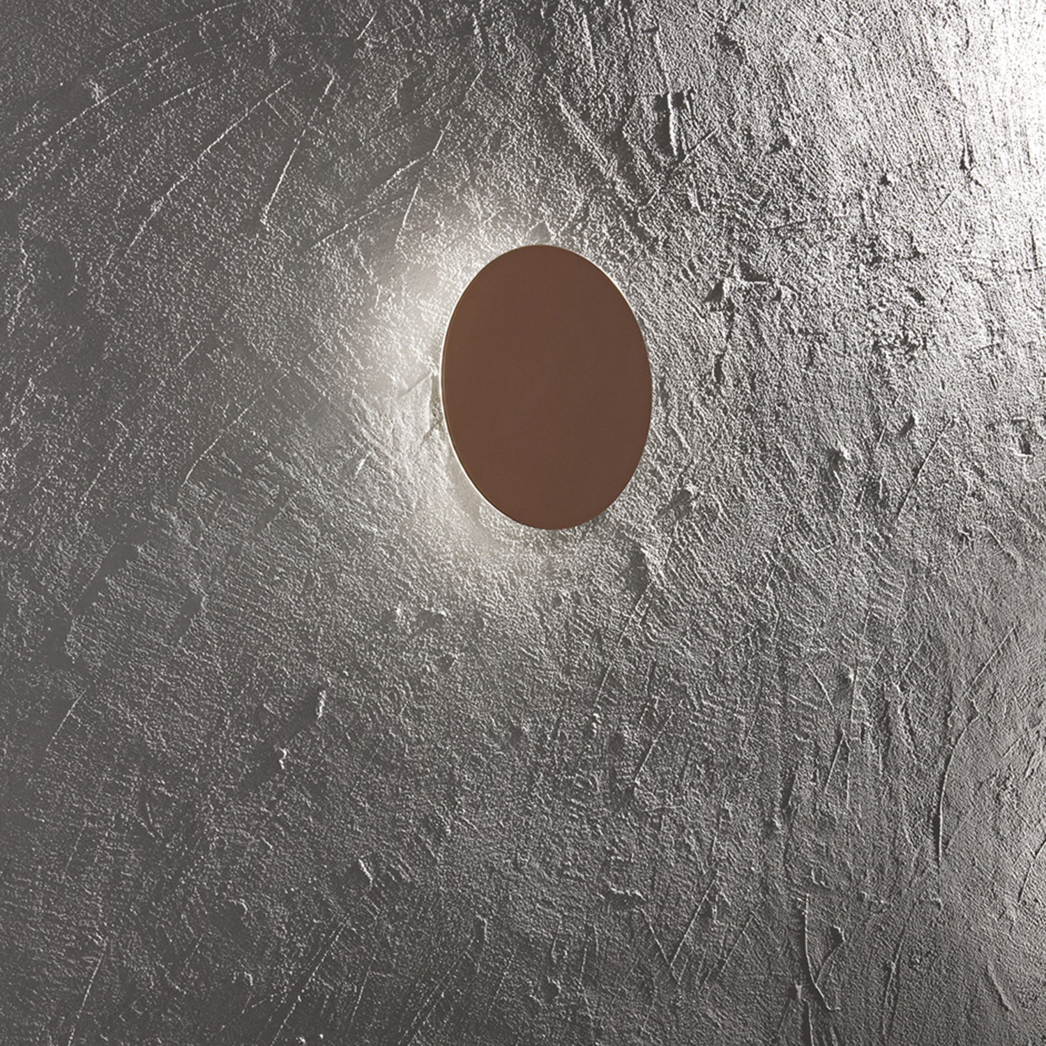 Plafoniera Moderna Nebula Metallo Marrone Led 15W Dimmerabile Ip20 D35