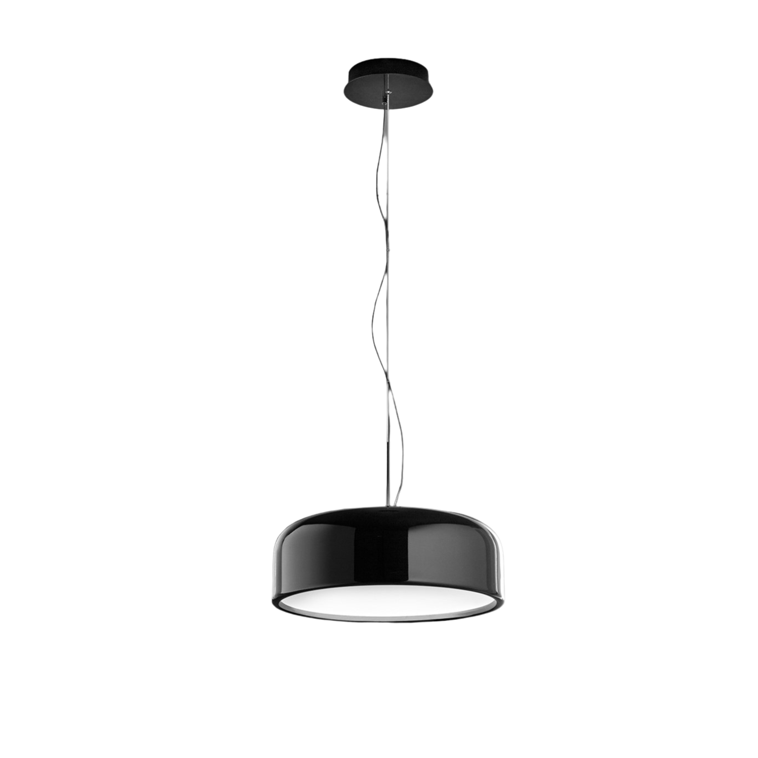 Sospensione Moderna Velia Metallo Nero Led 40W Dimmerabile Ip20
