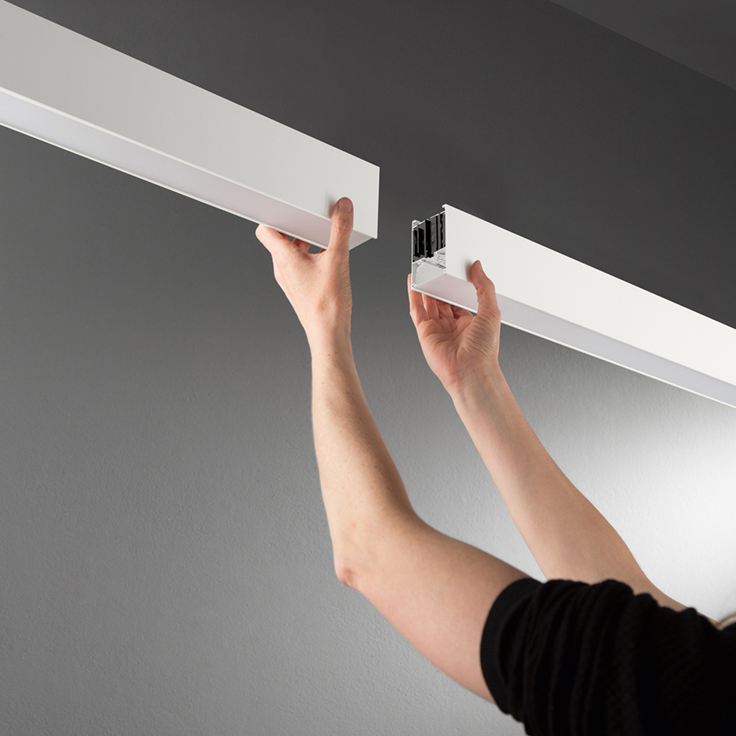 Plafoniera Moderna Grid Alluminio Bianco Led 20W Dimmerabile Ip20 8462BCT