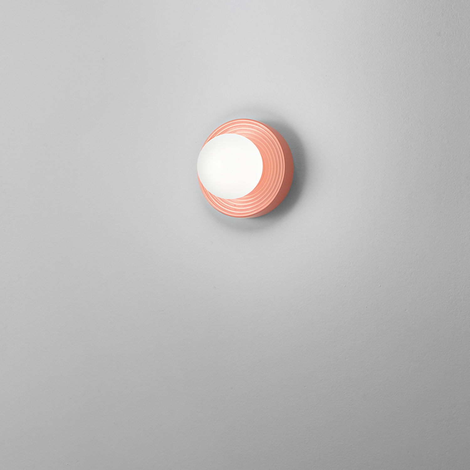 Applique Contemporanea Ceramic Arancio Vetro Bianco 1 Luce G9 Ip20