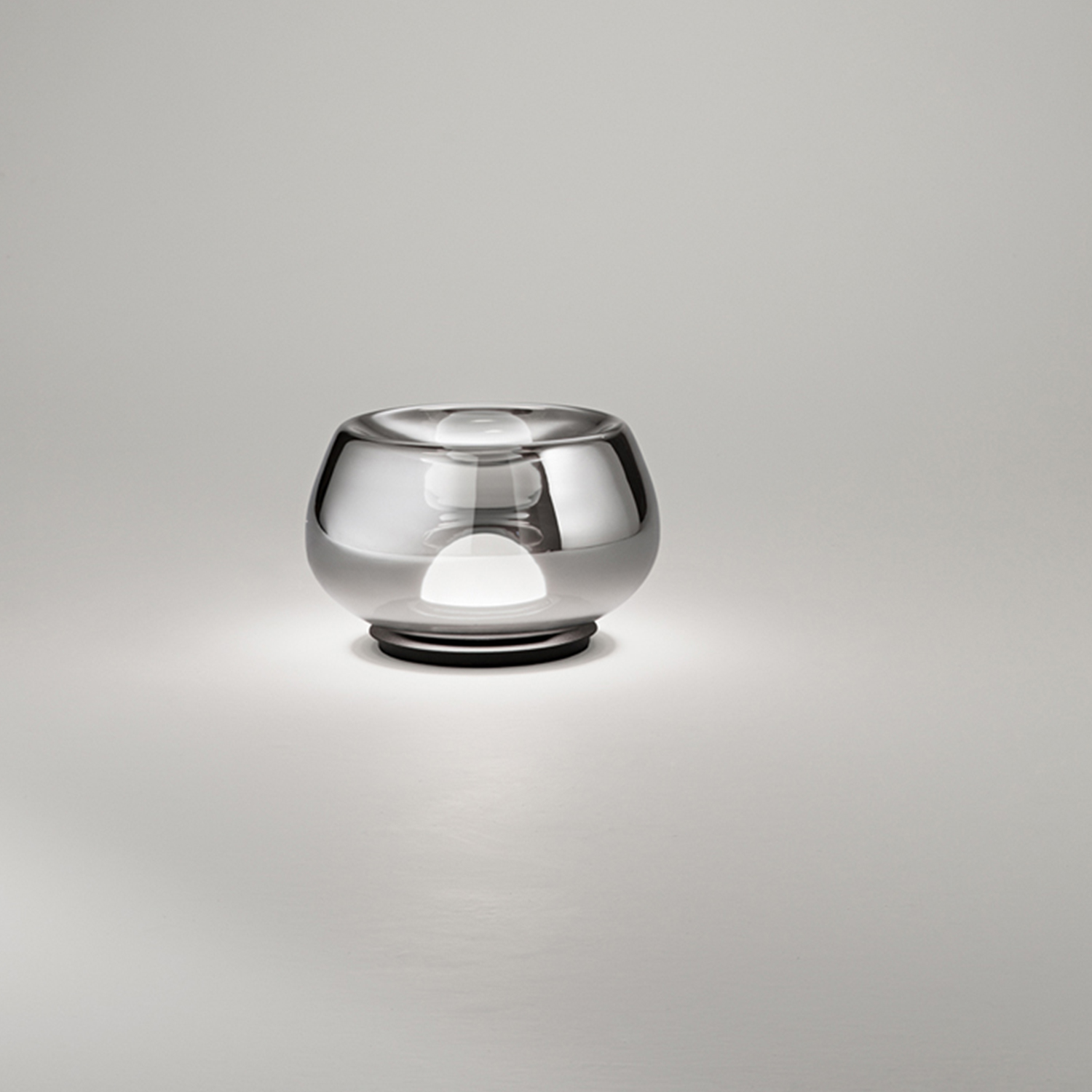 Lumetto Moderno Kave Metallo Vetro Specchiato Led 12W 3000K Dimmerabile Ip20