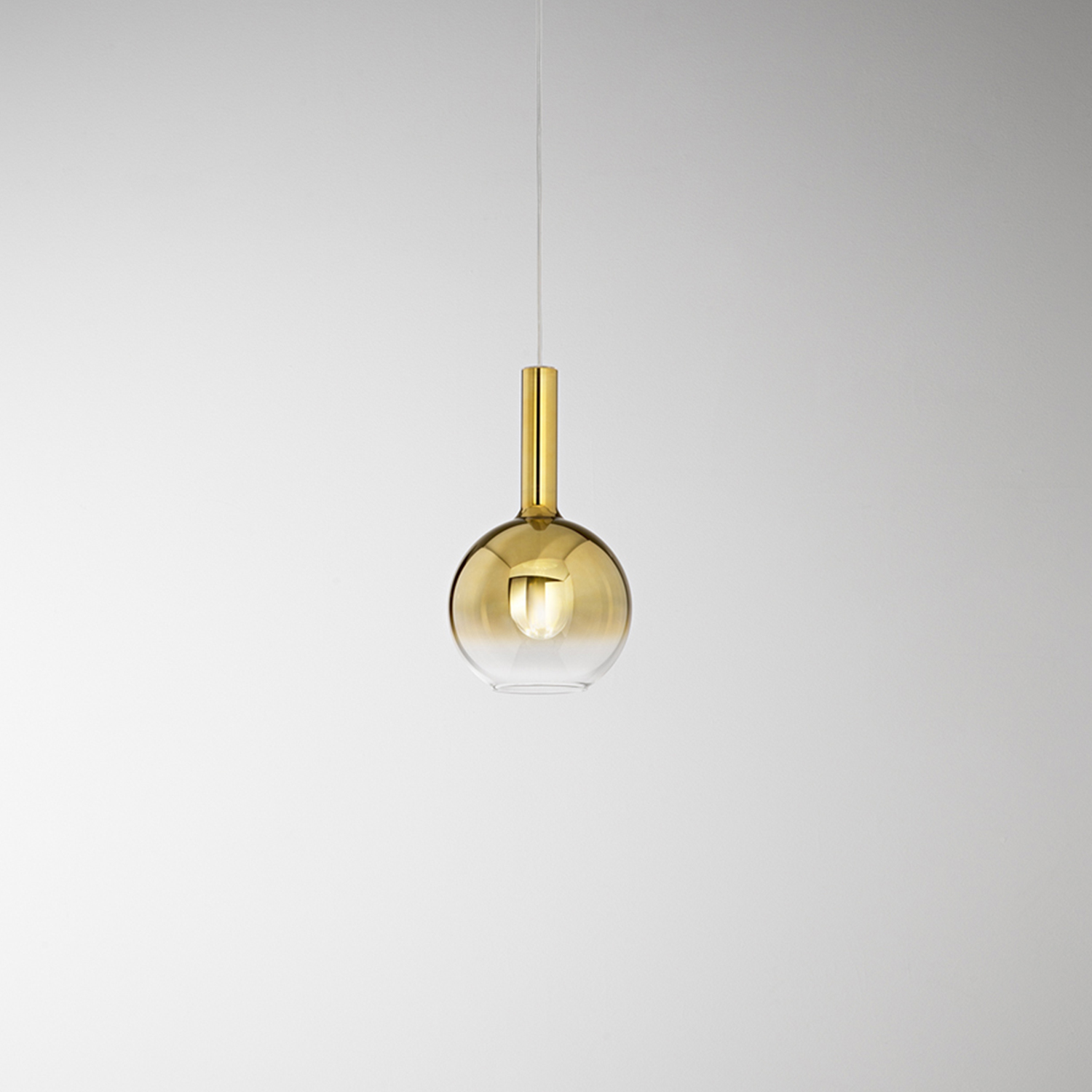 Sospensione Contemporanea Lollipop Vetro Oro 1 Luce E27 Ip20 D20