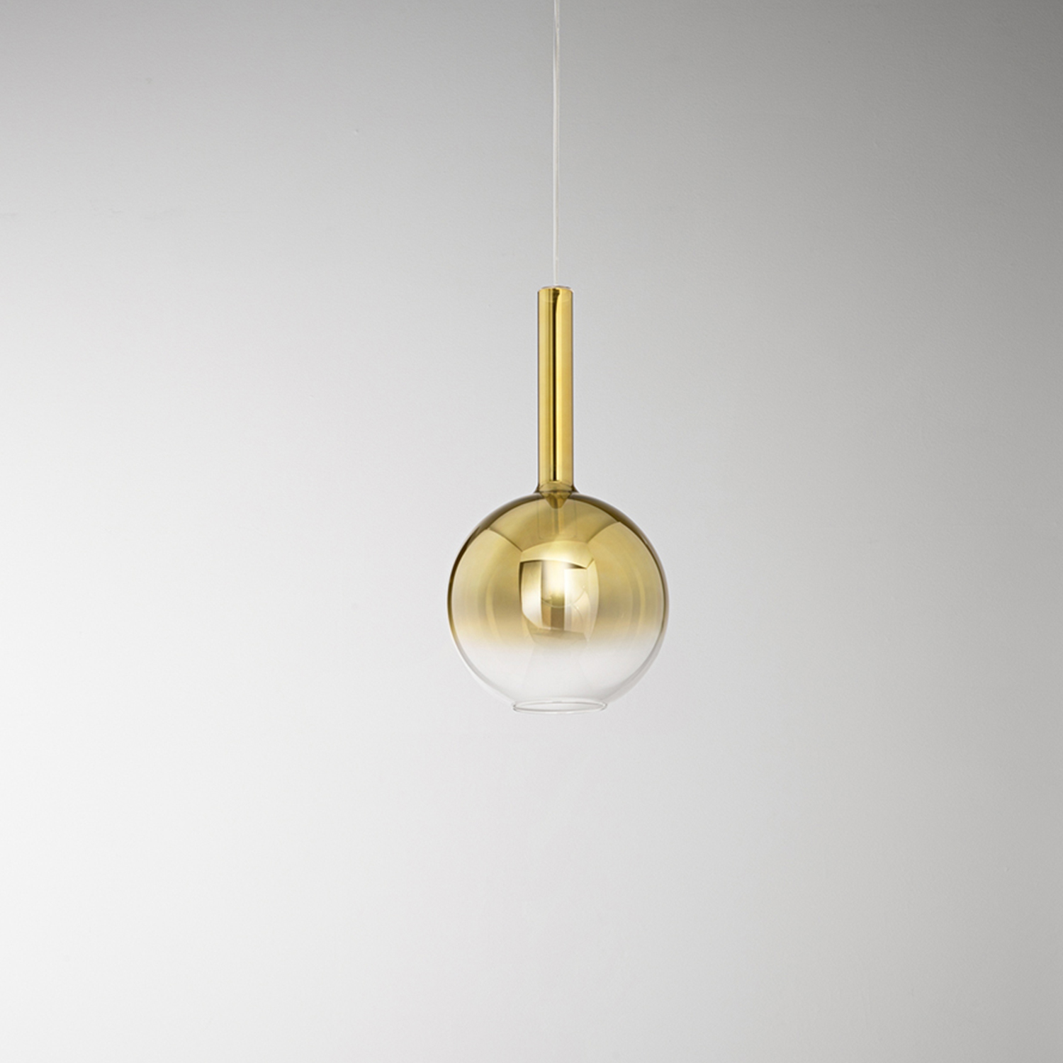 Sospensione Contemporanea Lollipop Vetro Oro 1 Luce E27 Ip20 D25