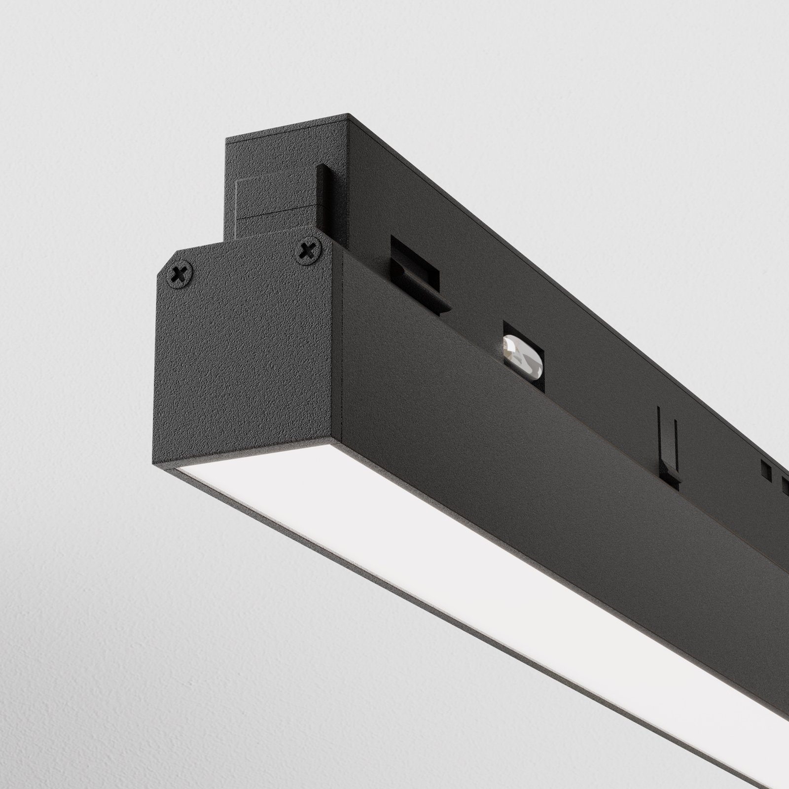 Lampada Binario Basis Alluminio Nero Led Integrato 24W Ip20 TR030-4-24WTW-DD-B