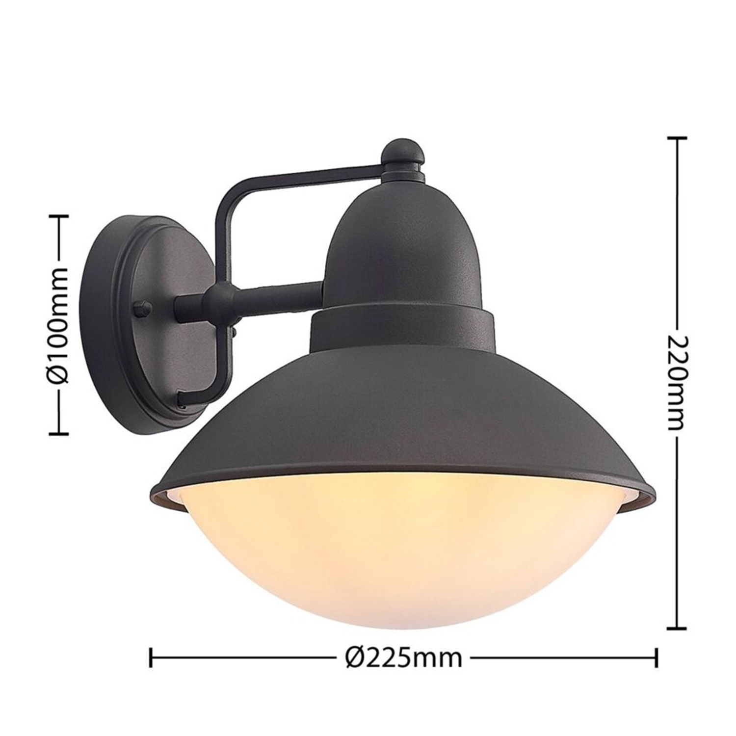 Applique Esterno Nordica Urban Alluminio Nero Bianco 1 Luce E27 Ip44 RL120AP