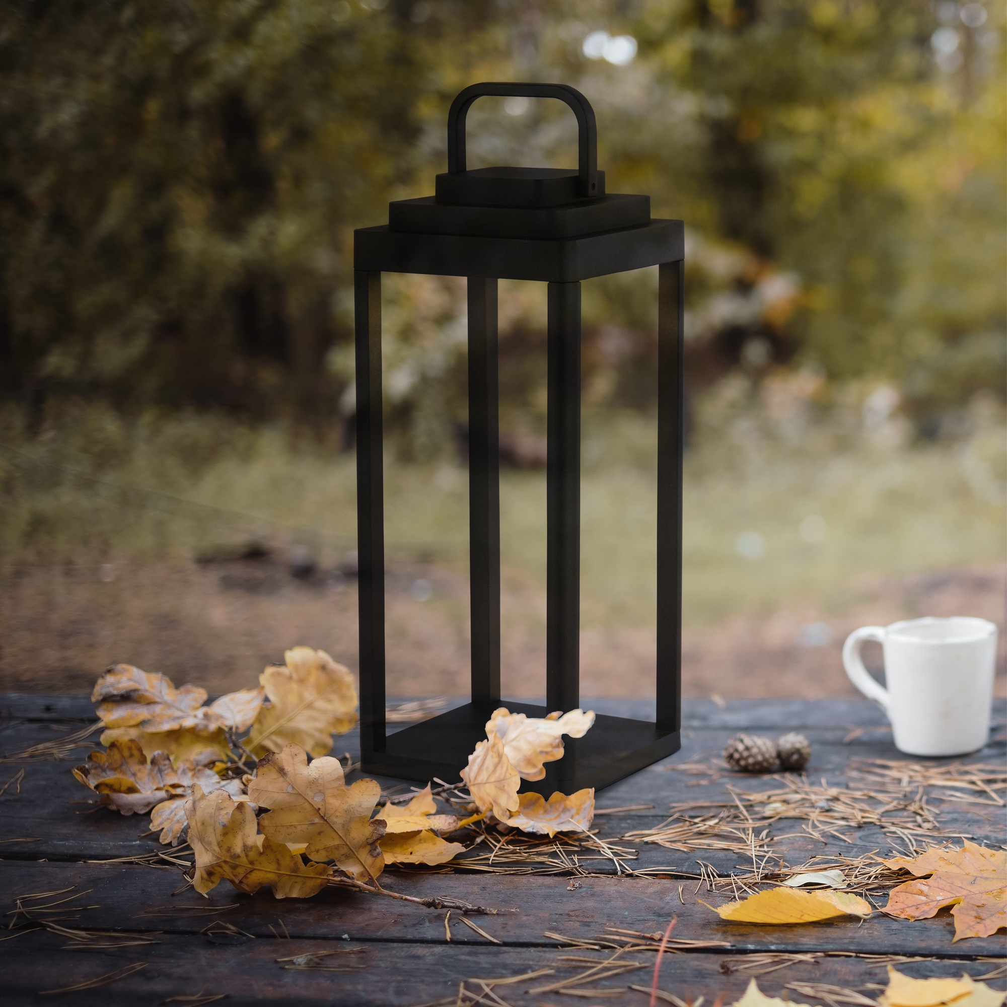 Lanterna Contemporaneo Portabello Alluminio Nero Led 2W 3000K 33502-350