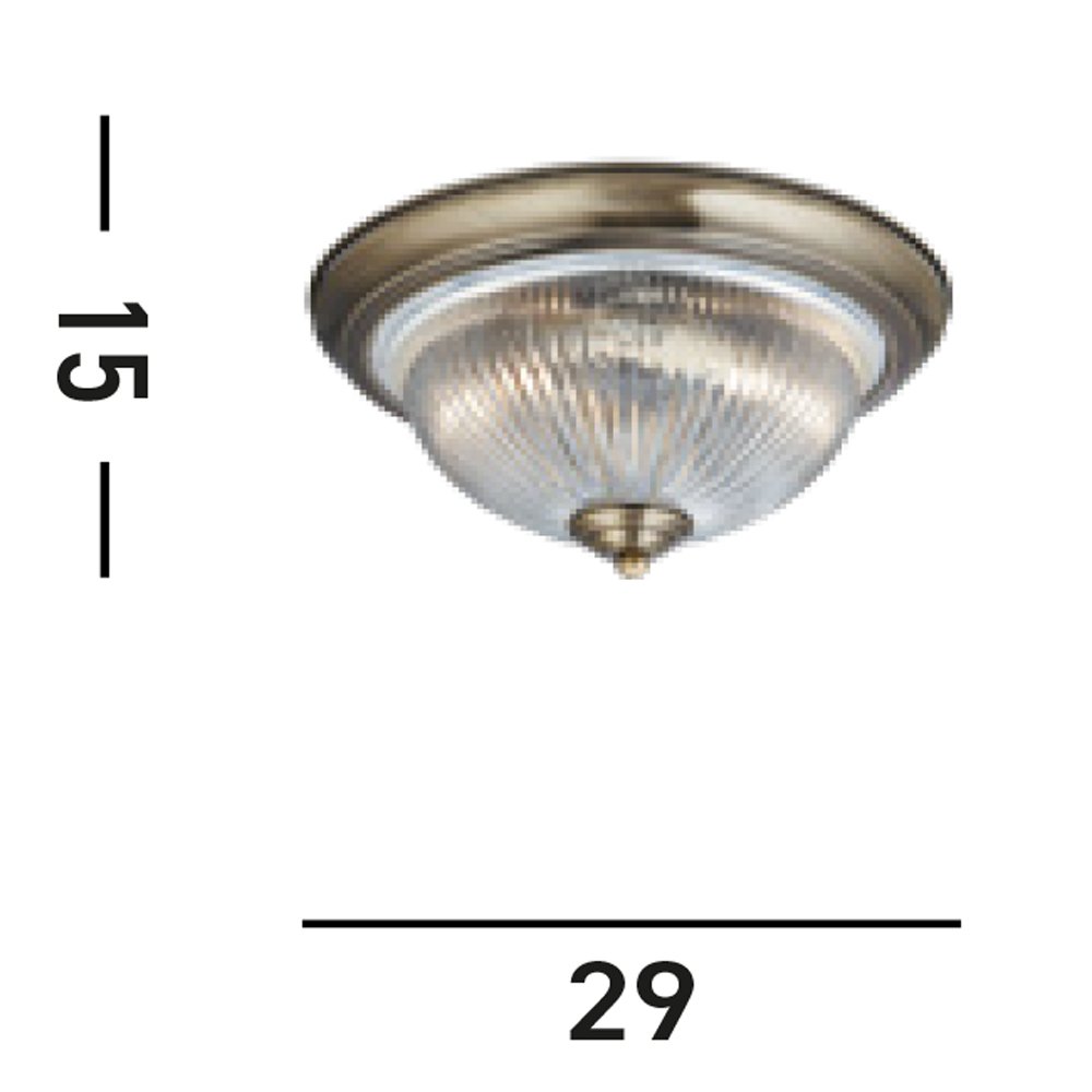 Plafoniera Contemporanea American Dinner Acciaio Adjustable Vetro 1 Luce E14 4370