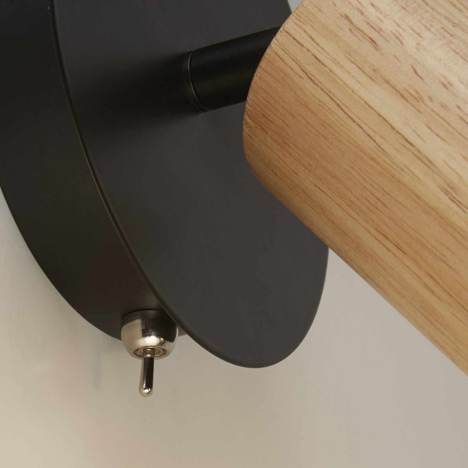 Applique Industrial-Nordico Spinoso Acciaio Nero Marrone 1 Luce E27 50211-1NA