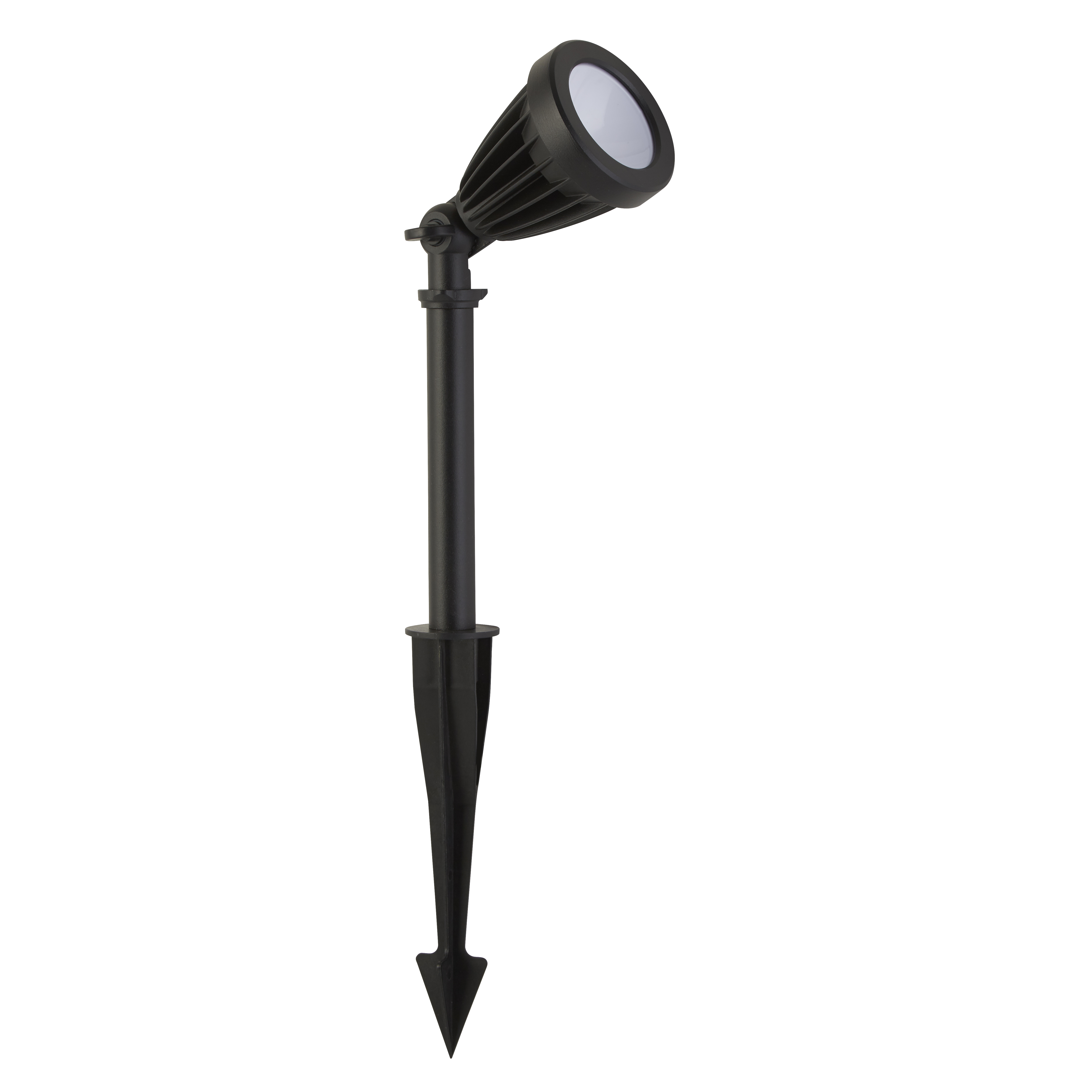 Faretto Picchetto Moderno Spikey Alluminio Nero Vetro Trasparente Led 12W 5000K 51621BK