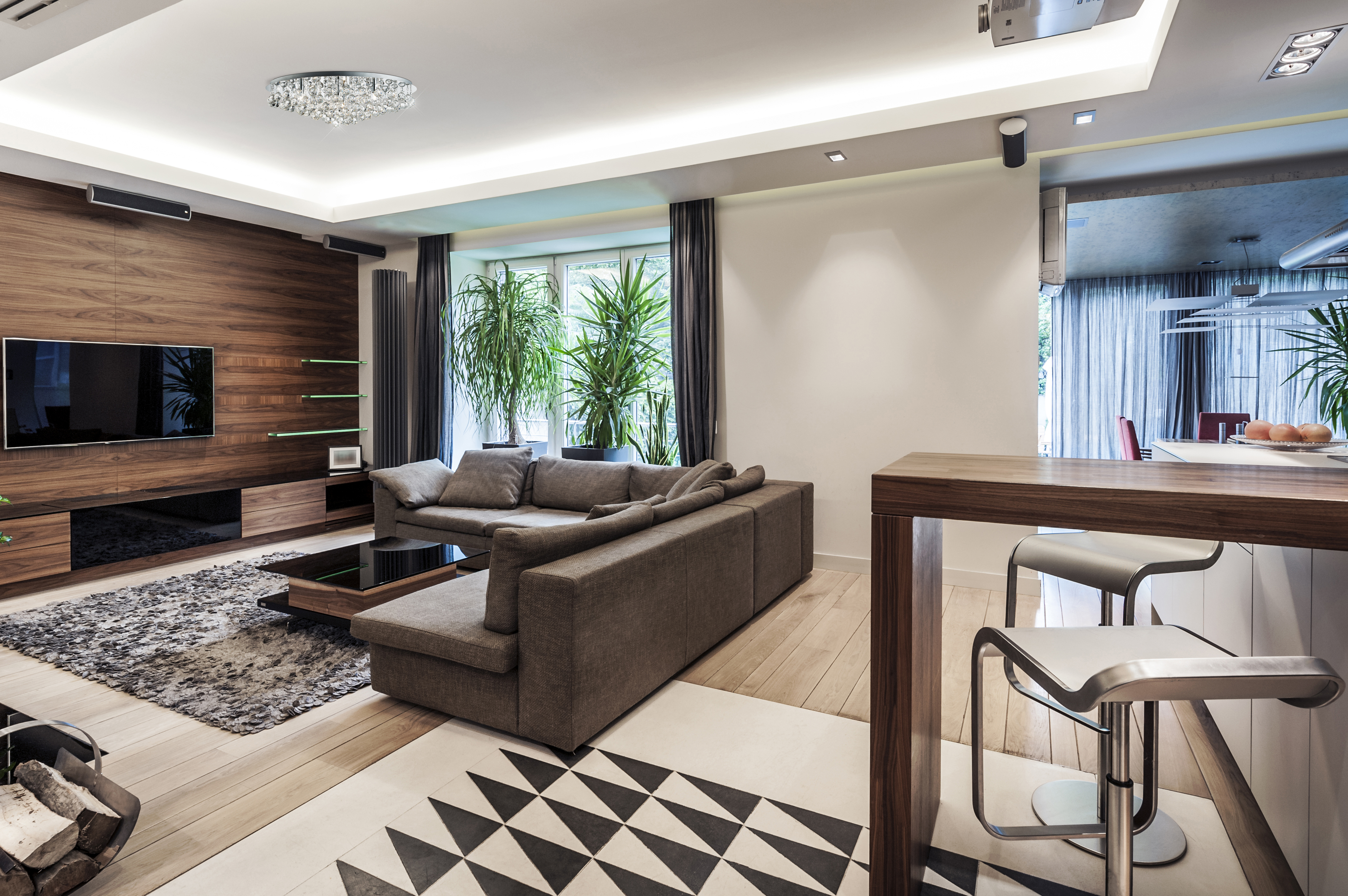 Plafoniera Contemporanea Hanna Metallo Cromo Vetro 8 Luci G9 9598-8CC