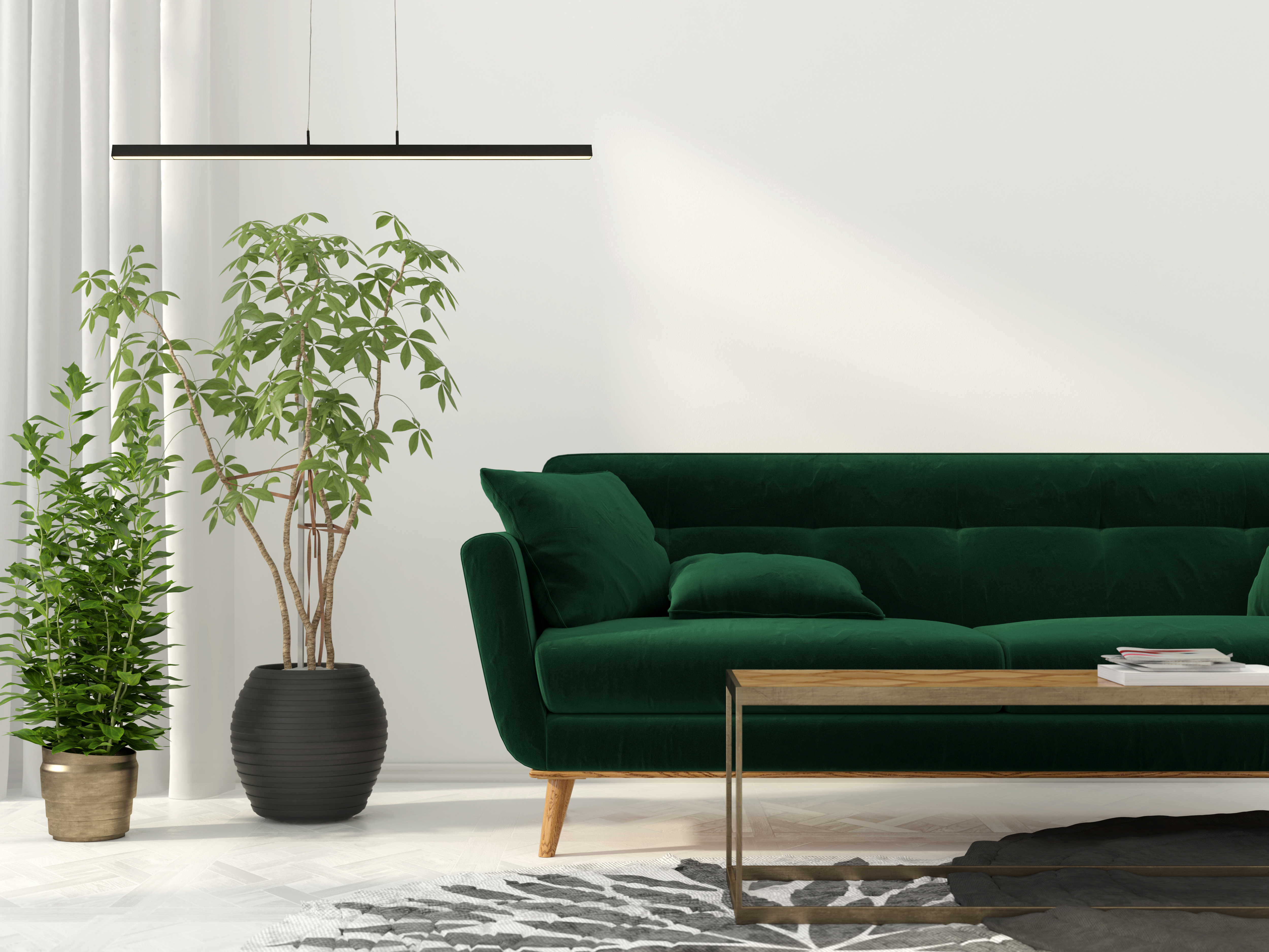 Lampadario Moderno Tribeca Acciaio Bianco Policarbonato Nero Led 17W Cct 96381-1BK