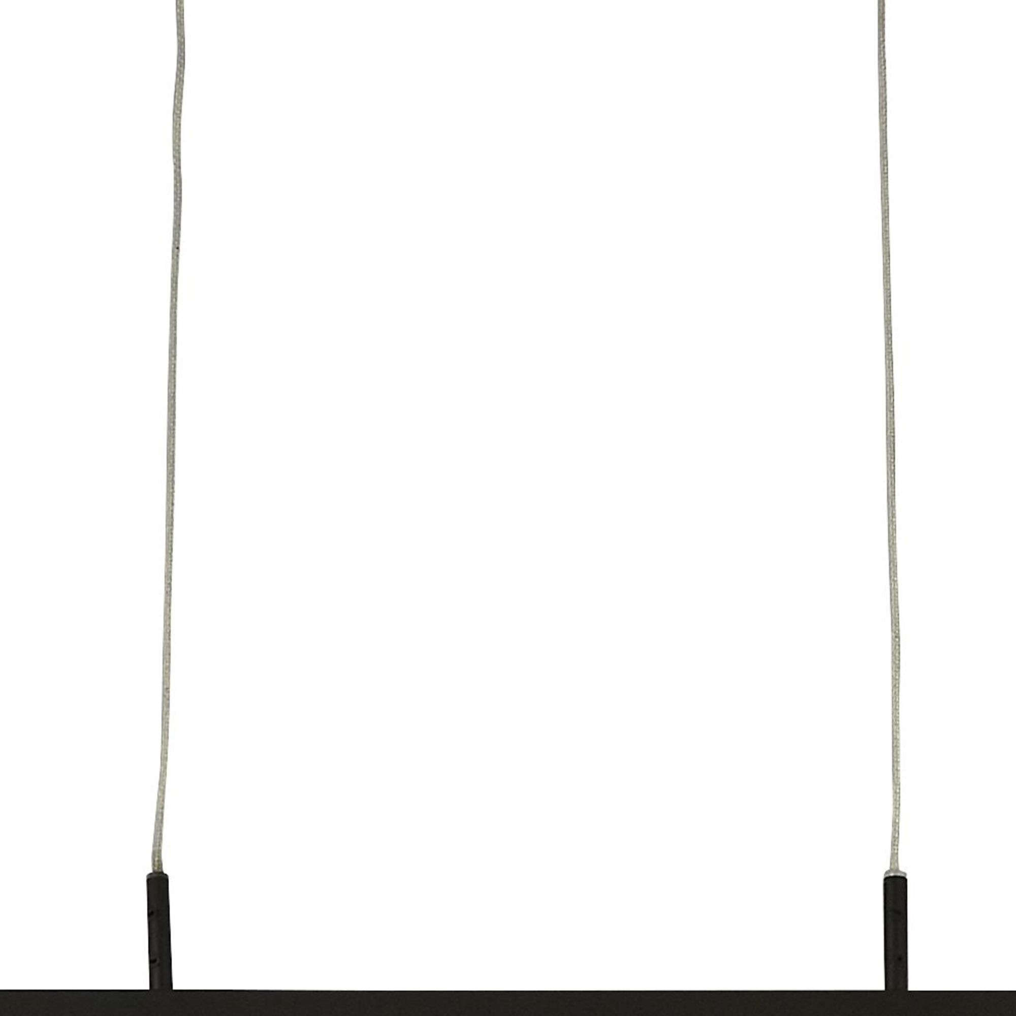 Lampadario Moderno Tribeca Acciaio Bianco Policarbonato Nero Led 17W Cct 96381-1BK