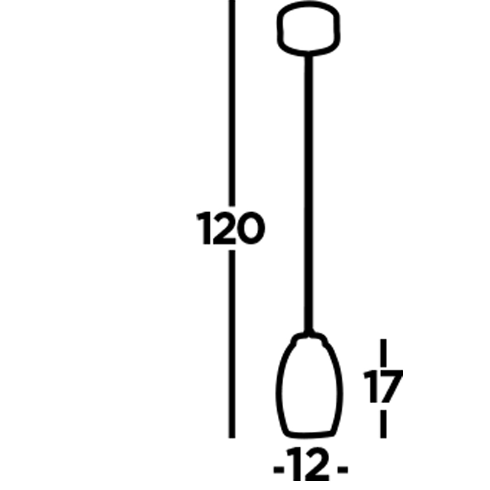 Lampadario Contemporaneo Ciclon Metallo Cromo Vetro Trasparente Led 6W 3000K 97291-1CL