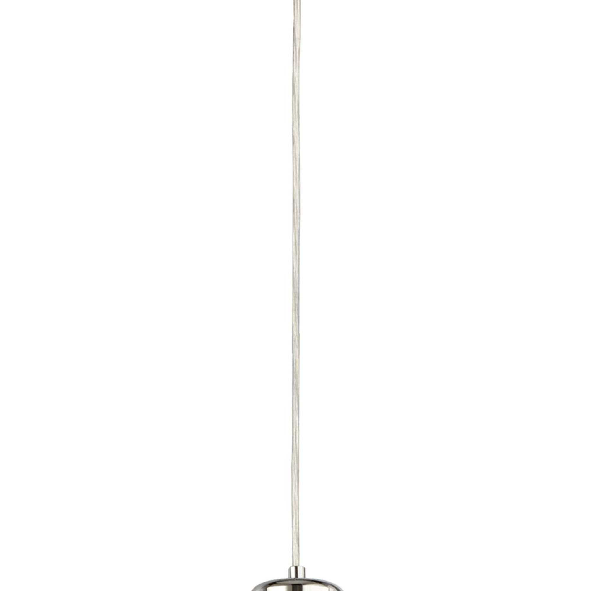 Lampadario Contemporaneo Ciclon Metallo Cromo Vetro Trasparente Led 6W 3000K 97291-1CL
