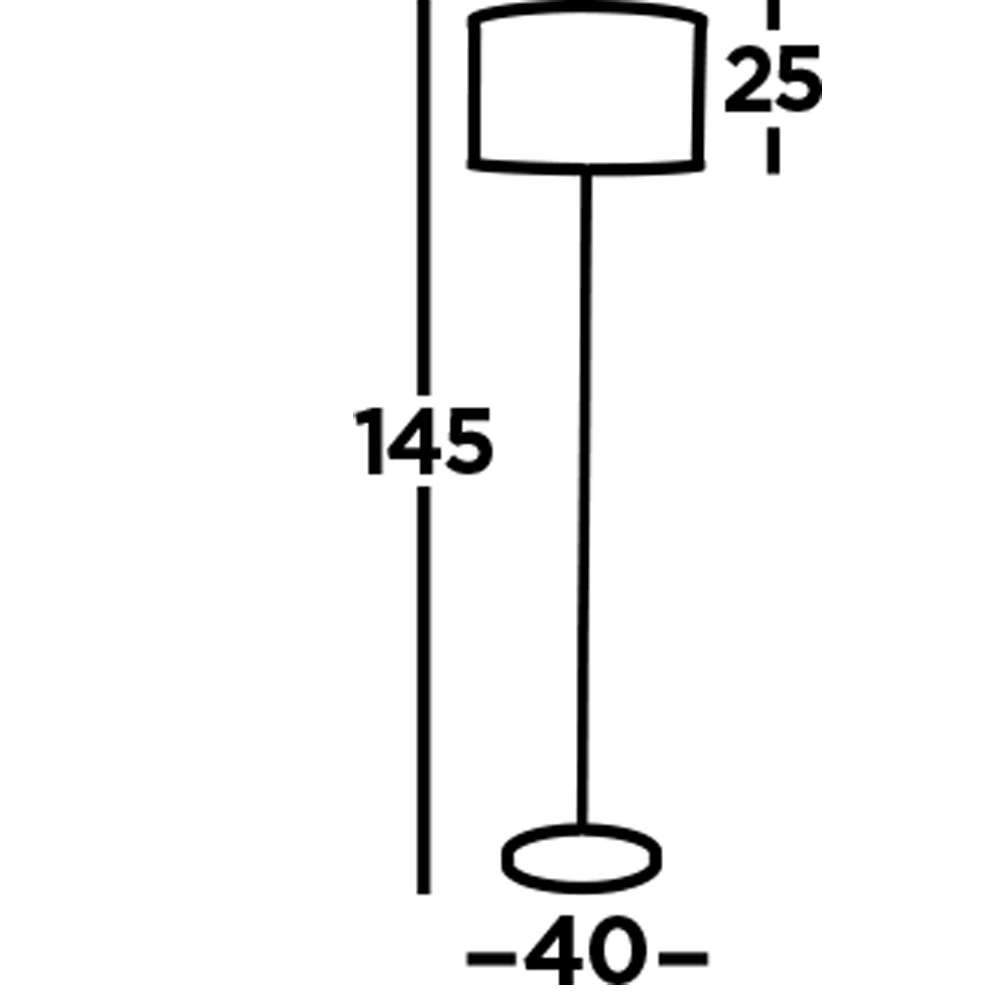 Piantana Industrial-Nordico Rete Acciaio Oro 2 Luci E27 EU2832-2GO