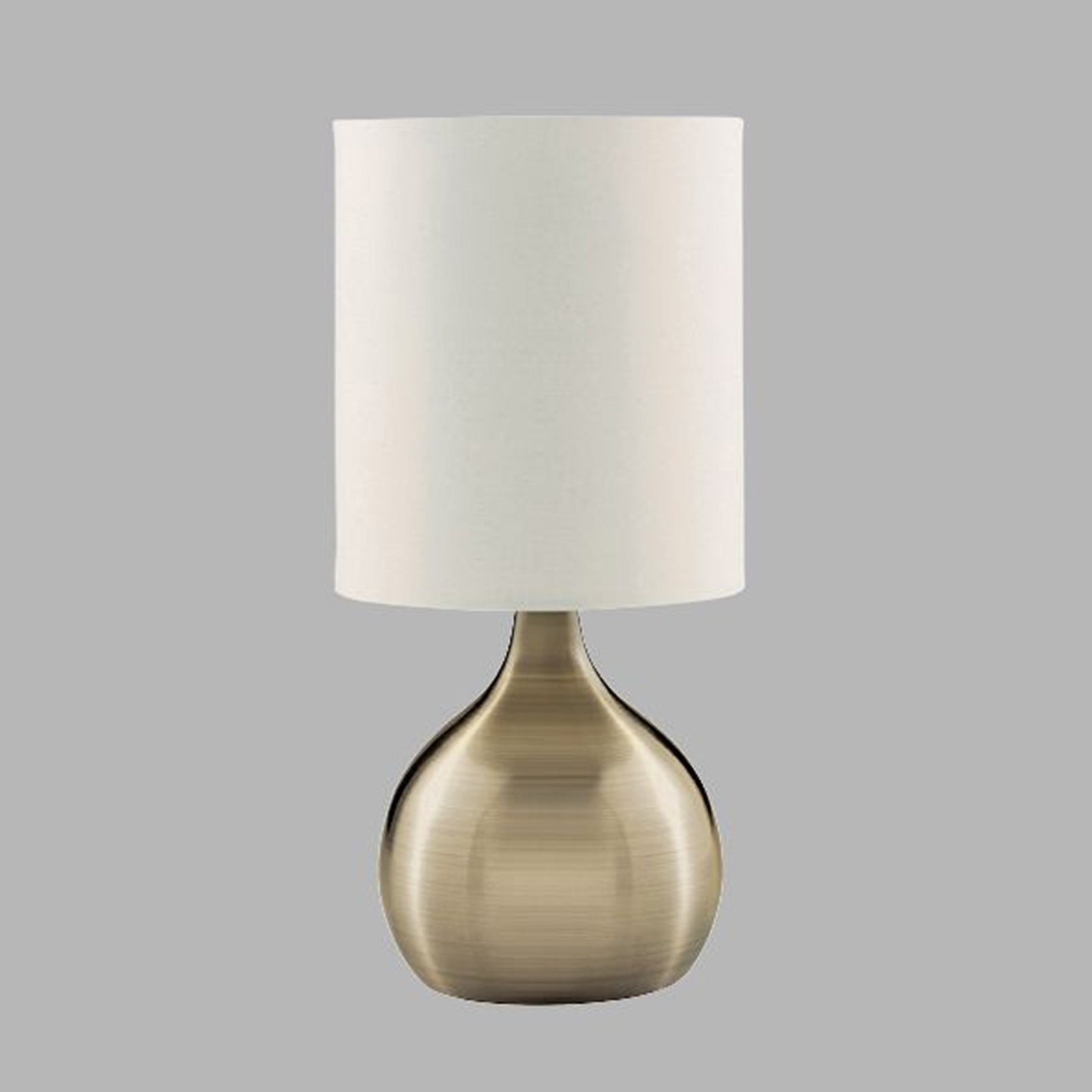 Abatjour Contemporaneo Tocco Acciaio Ottone Tessuto 1 Luce E14 EU3923AB