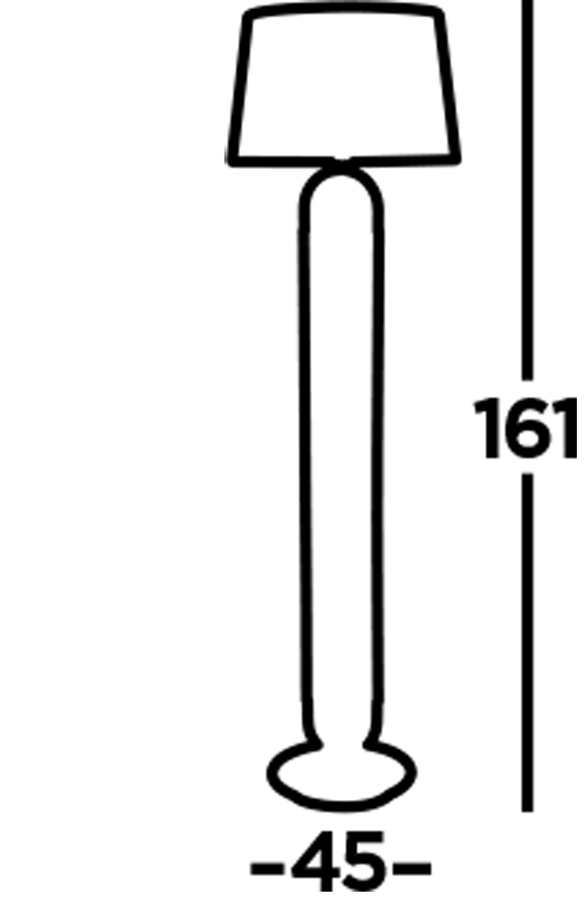 Piantana Contemporaneo Jazz Acciaio Nero Tessuto Argento 1 Luce E27 EU41432SS