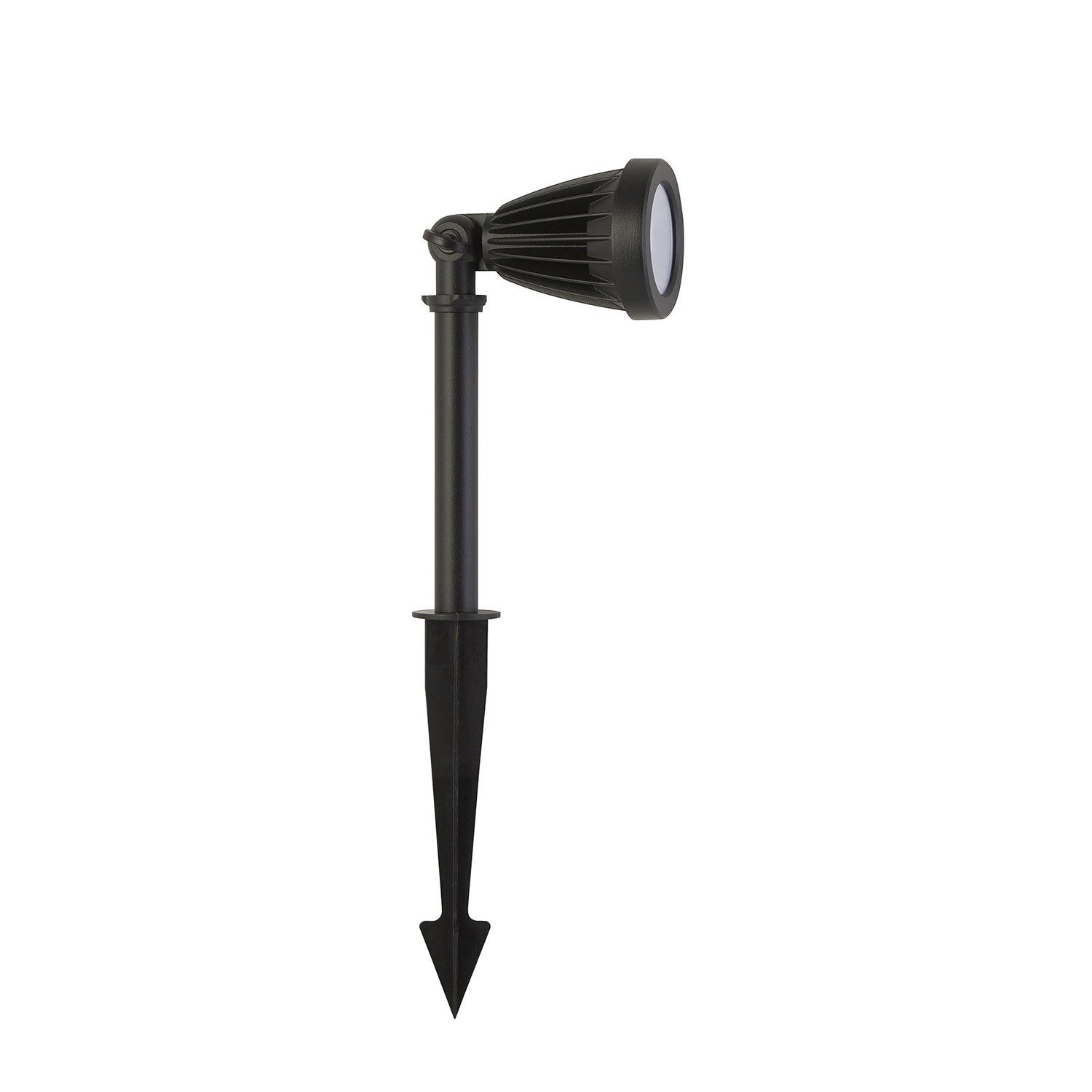 Faretto Picchetto Moderno Spikey Alluminio Nero Policarbonato Trasp Led 12 3000K EU51621BK