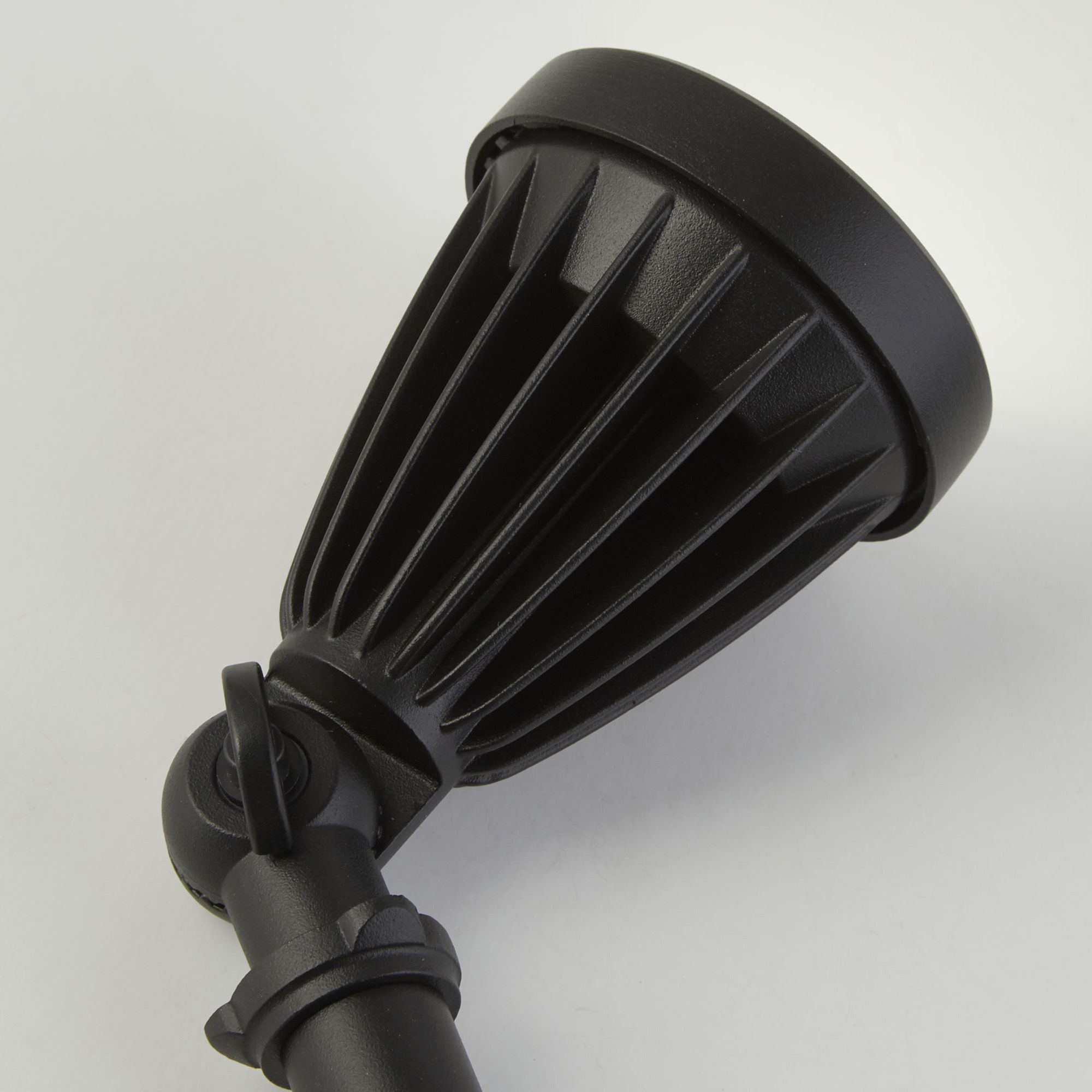 Faretto Picchetto Moderno Spikey Alluminio Nero Policarbonato Trasp Led 12 3000K EU51621BK