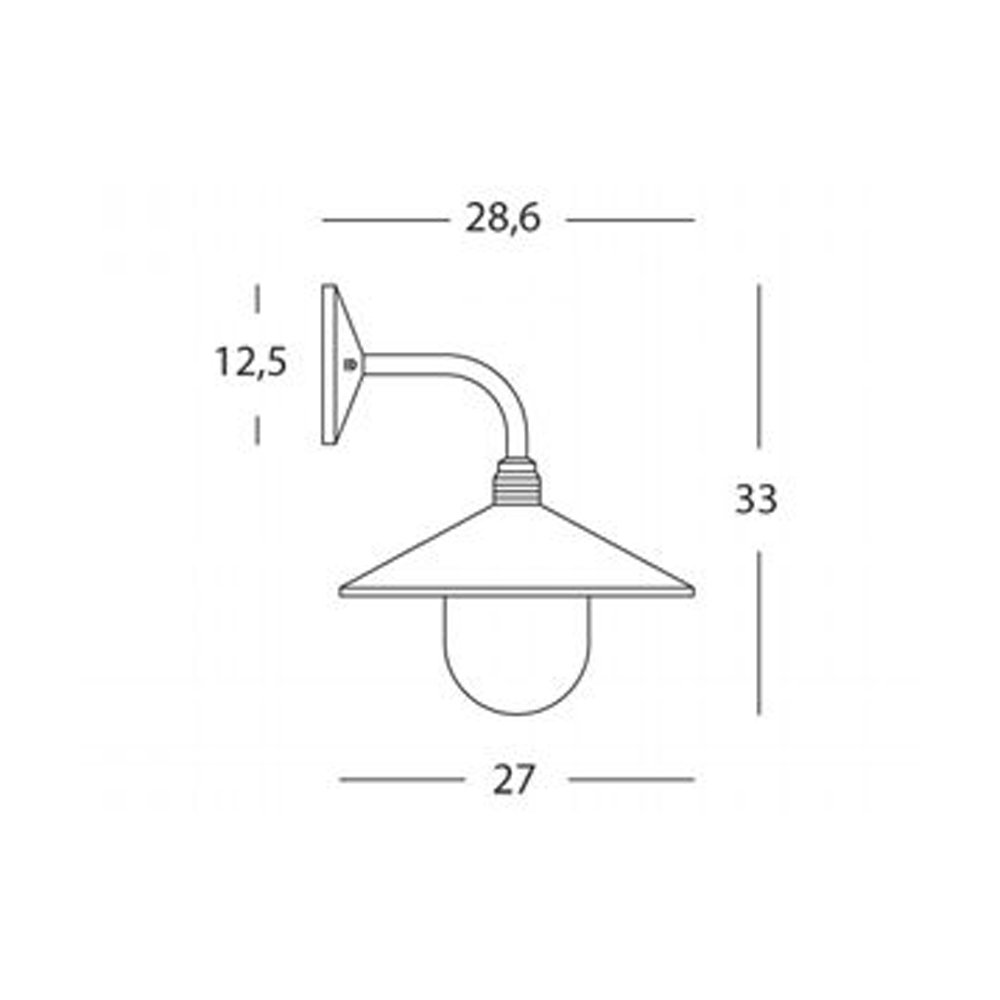 Applique Da Esterno Contemporanea Spectre Alluminio E Vetro Bianco 1 Luce E27 158/02