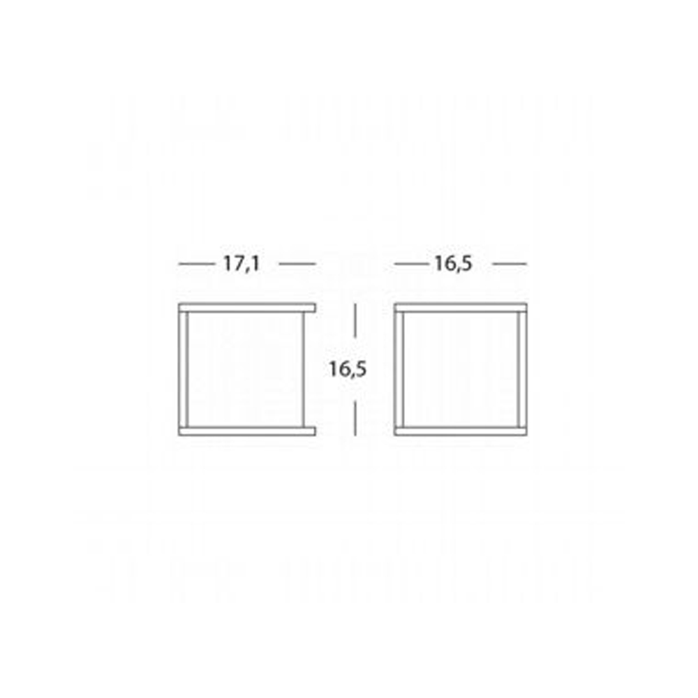 Applique Esterno Contemporanea Dodo Alluminio E Termoplastica Grigio 1 Luce E27 833/16