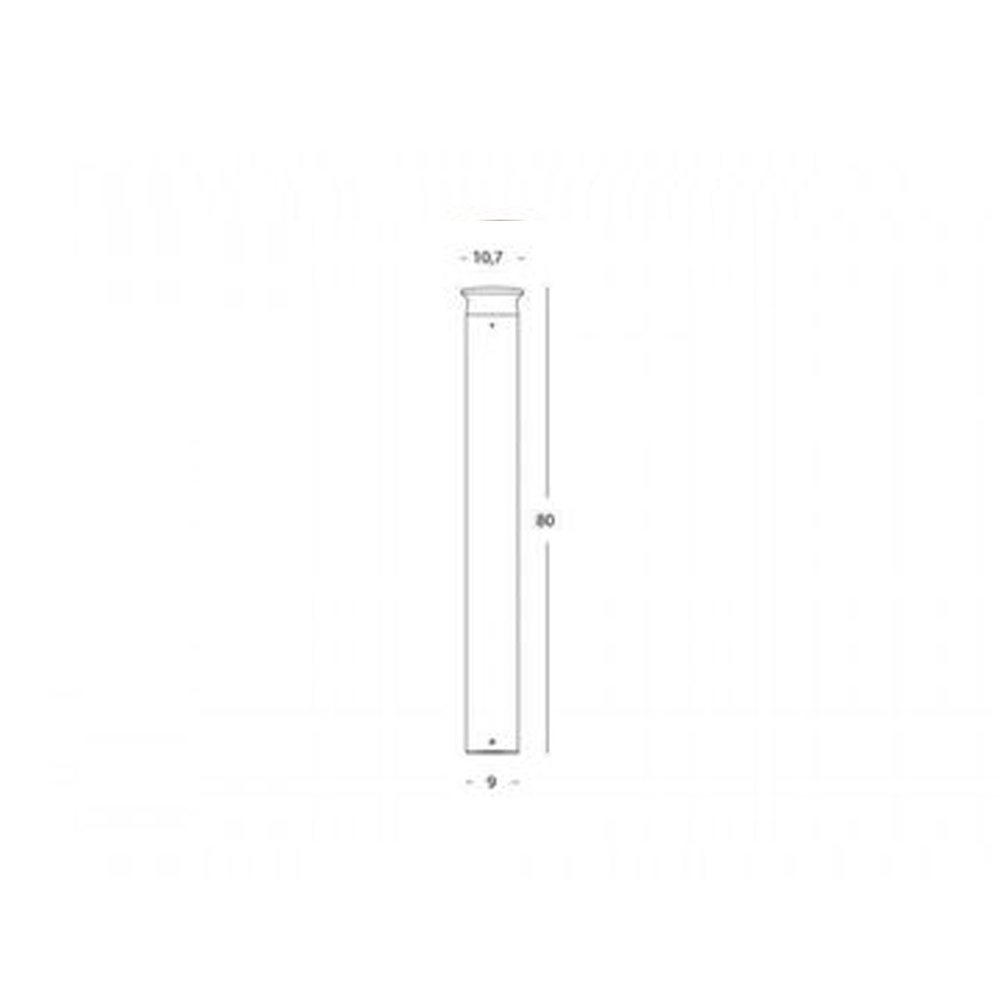 Palo Alto Contemporaneo Kep Alluminio Antracite 1 Luce Led 9W 3000K 98165/16