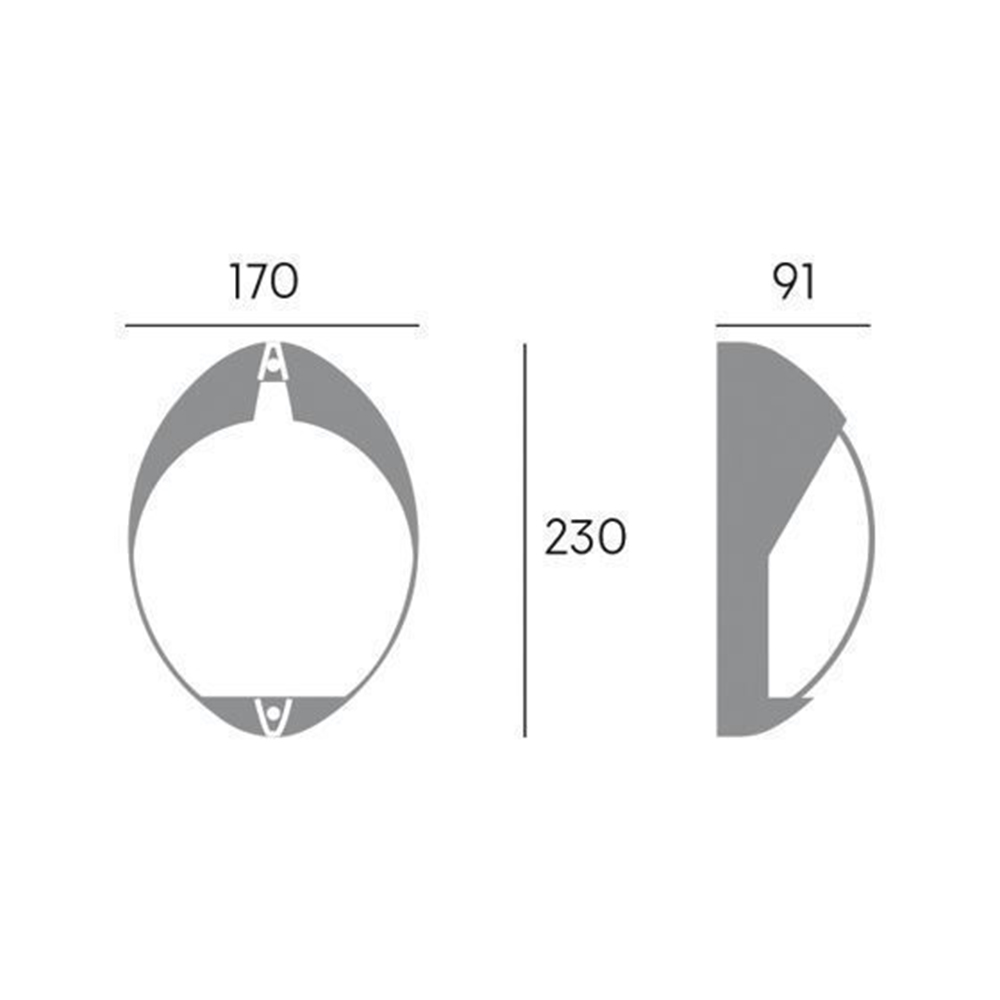 Plafoniera Contemporanea Cocoup Alluminio Corten 1 Luce Led 7W 4000K 99513/36